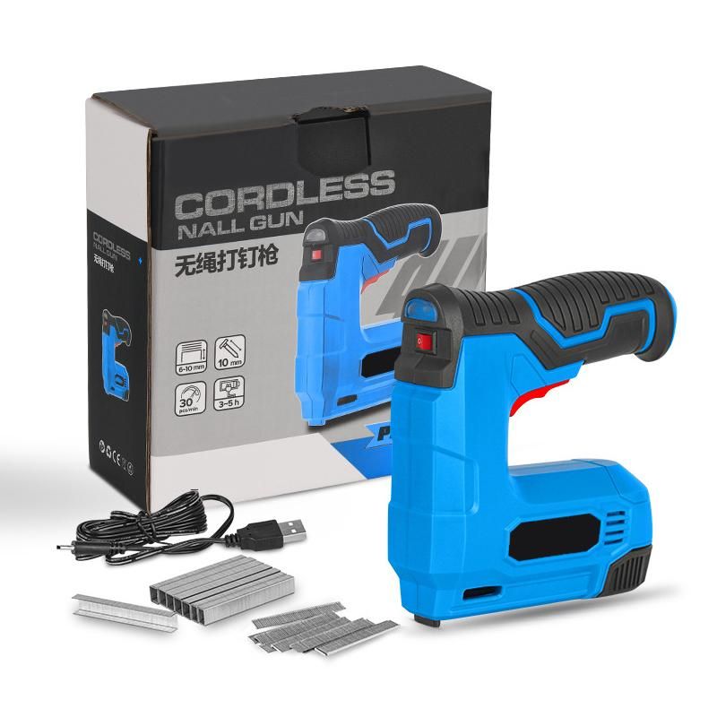 Electric nail gun, woodworking, construction nail machine, suitable for homeowner decoration, lithium battery, electric tool DIY
