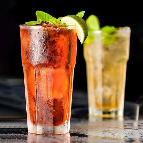 380ml 6pcs Plastic Beverage  Tumbler Juice Water Cups Transparent Drinking Cups Bar Beer Glasses Cup Party Restaurant