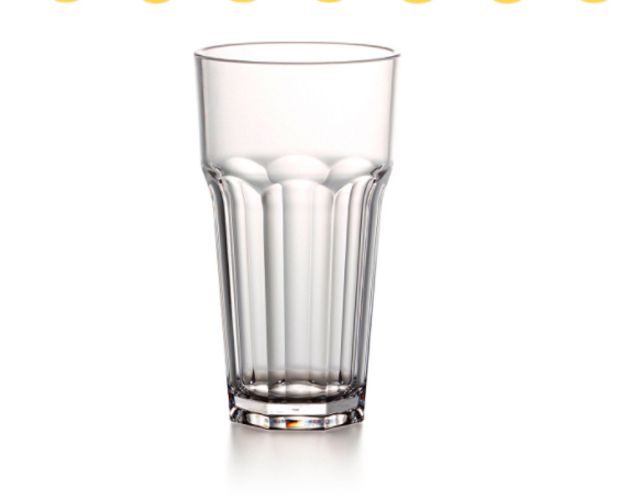 380ml 6pcs Plastic Beverage  Tumbler Juice Water Cups Transparent Drinking Cups Bar Beer Glasses Cup Party Restaurant