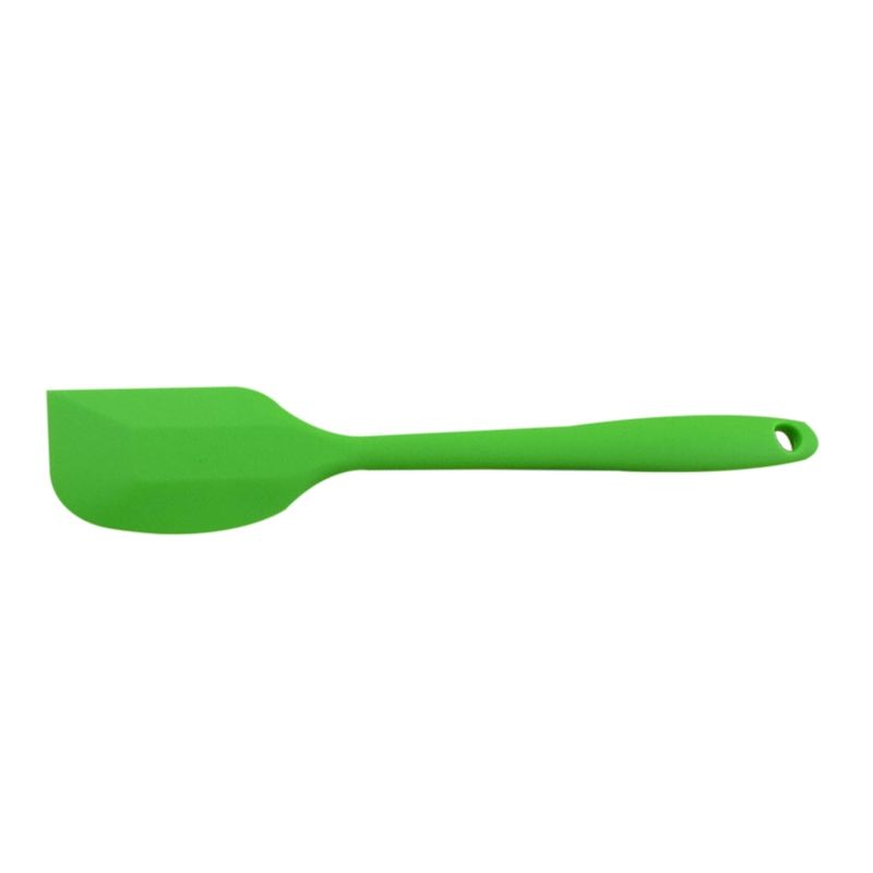2 PCS Kitchen Silicone Cream Cake Spatula Mixing Scraper Brush Butter Mixer Brushes Baking Tool Kitchenware(Orange)