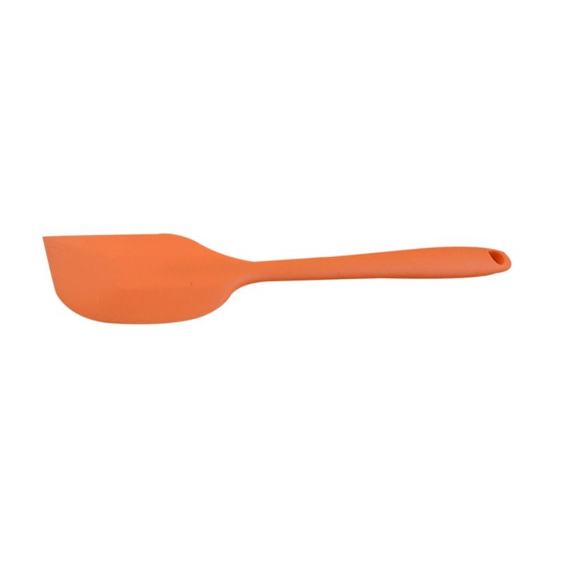 2 PCS Kitchen Silicone Cream Cake Spatula Mixing Scraper Brush Butter Mixer Brushes Baking Tool Kitchenware(Orange)