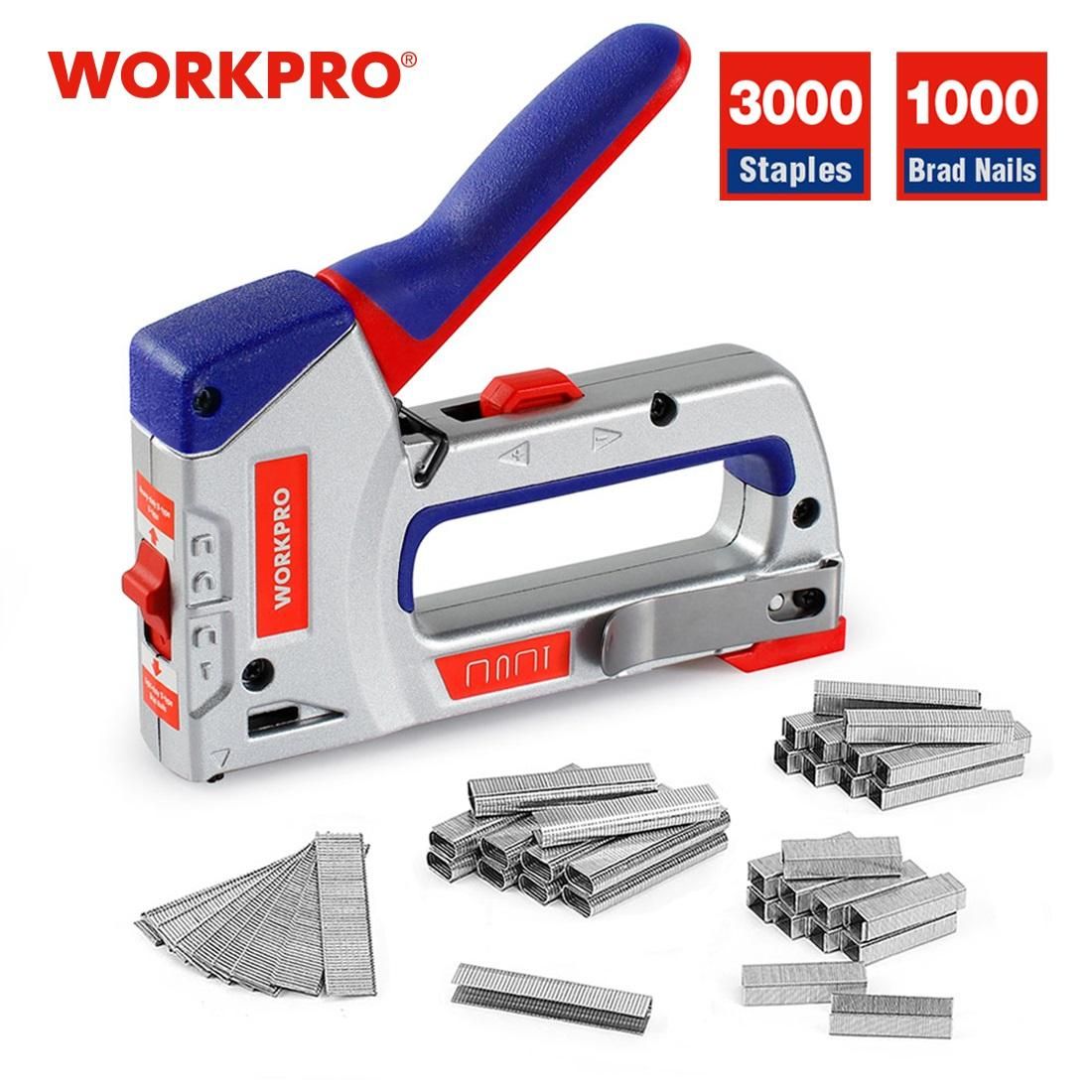 WORKPRO Nail Manual Staple For DIY Home Decoration Furniture Construction Stapler Upy Staple Carpentry Tools