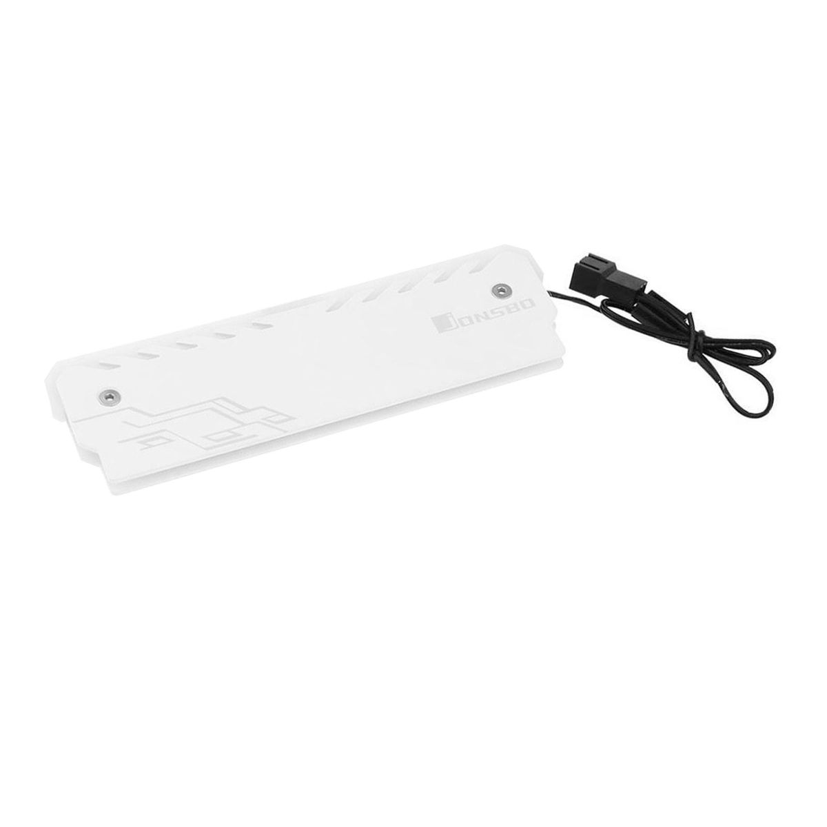 Cooling Vest 3Pin Aluminum Alloy Heat Sink Memory RAM Cooler White