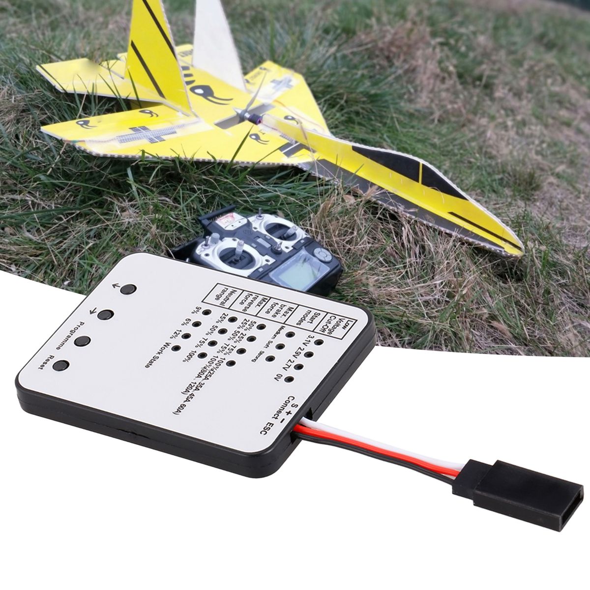 Esc Programming Card Universal Model Airplane RC Car Program Card Silver