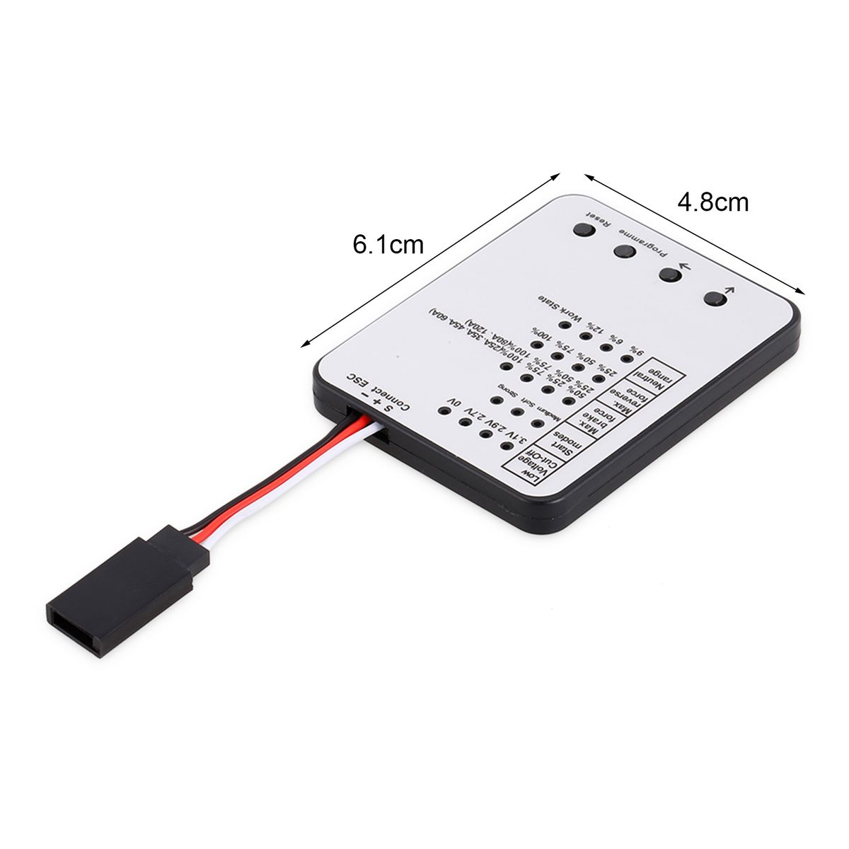 Esc Programming Card Universal Model Airplane RC Car Program Card Silver