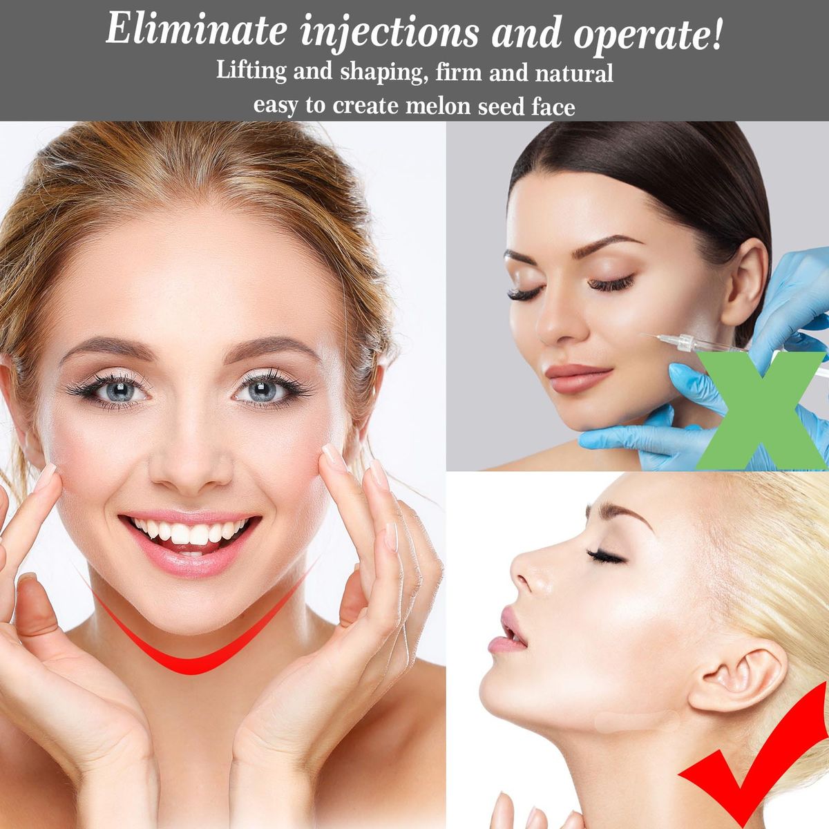 100Pcs Face Lift Tape Invisible Tighten Skin Double Chin