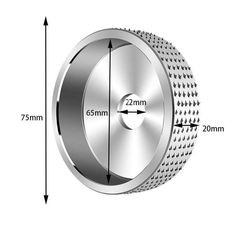 16mm/22mm Burr Grinding Wheel Hard Grinding Plane Edge-arc Grinding Woodworking ing Plastic Spur Disc Angle Grinding