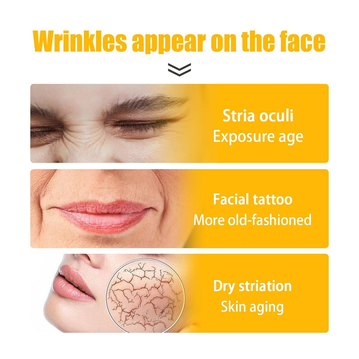 Jaysuing 10pcs Collagen Nasolabial Folds Patches Lift and Tighten the Skin Treatment Adhesive Smoothing Wrinkle Patches for Facial Skin Care