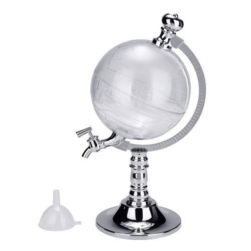 1000cc Globe Shaped Drinks Decanter Beverage Liquor Drink Dispenser With Tap