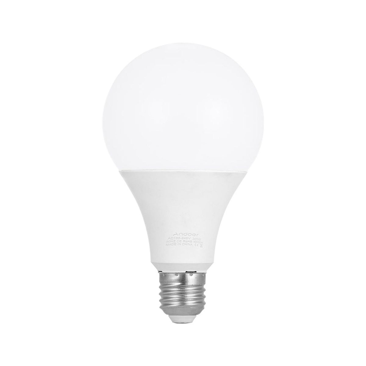 Andoer E27 30W Energy-saving LED Bulb Lamp 5500K Soft White Daylight for Photo Video Studio Home Commercial Lighting