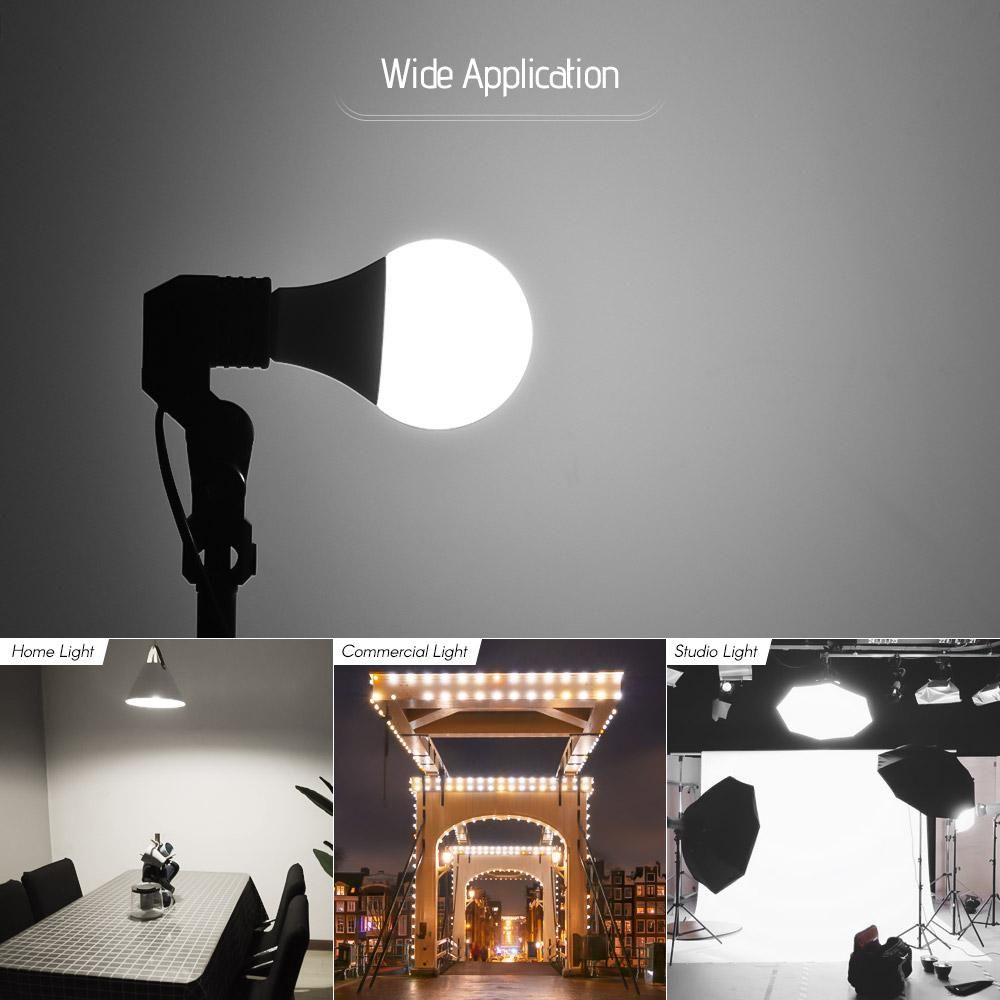 Andoer E27 30W Energy-saving LED Bulb Lamp 5500K Soft White Daylight for Photo Video Studio Home Commercial Lighting