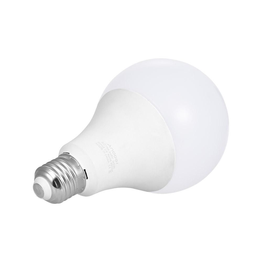 Andoer E27 30W Energy-saving LED Bulb Lamp 5500K Soft White Daylight for Photo Video Studio Home Commercial Lighting