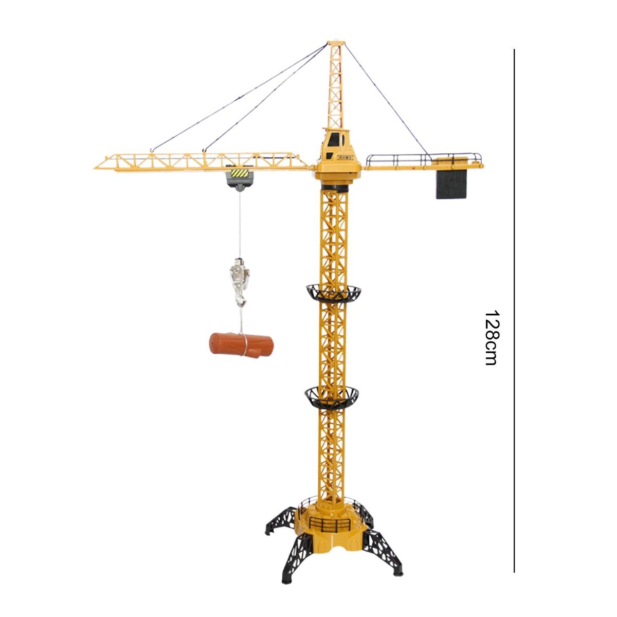 1 Set RC Tower Cranes Toy Boys Girls Remote Control Cranes Yellow
