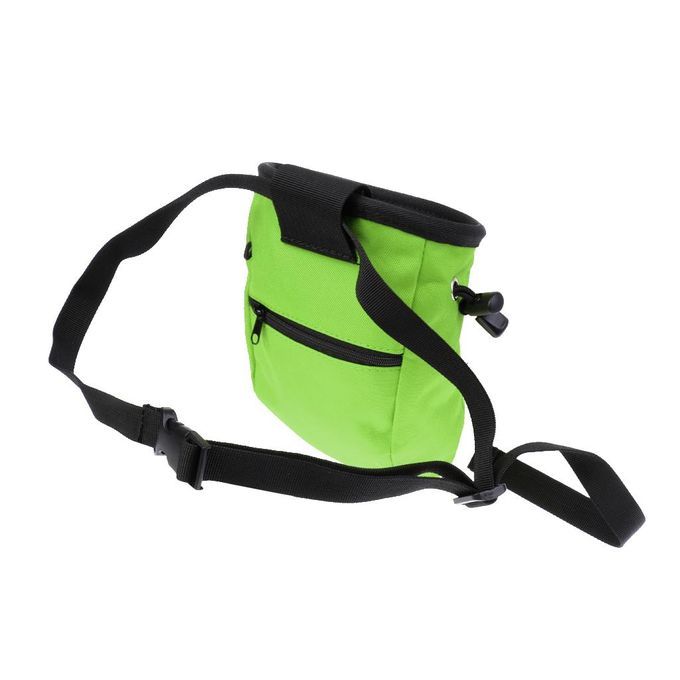 Rock Climbing Chalk Bag Dry Hand  Pouch & Adjustable Belt Green