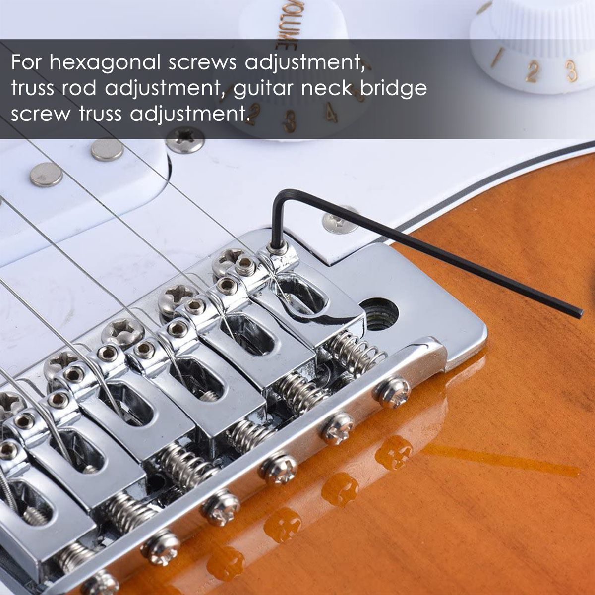 11pcs Guitar Wrenches Guitar Inner Hexagon Wrench Set With