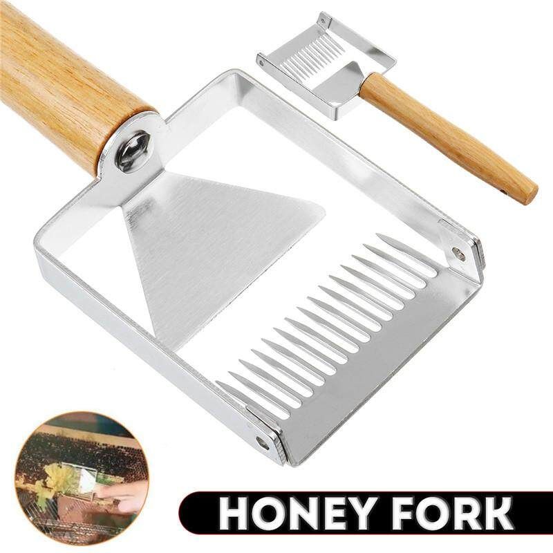 Stainless Steel Bee Hive Uncapping Honey Fork Scraper Shovel Beekeeping Tool Kit