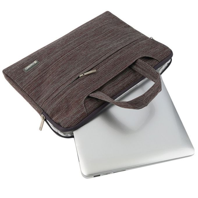 Zi Ered Soft Sleeve  Arry Bag  Ase Handbag For 13 In H Notebook Laptop-denim Brown