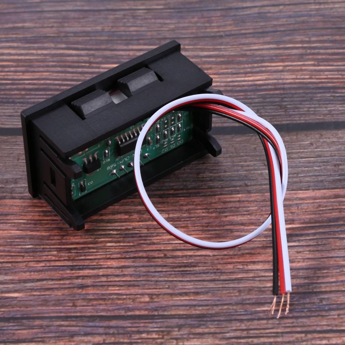 DC 0-99.9V 3 Wire LED Digital Display Panel Volt Meter Voltage Voltmeter Car Motor - BLUE