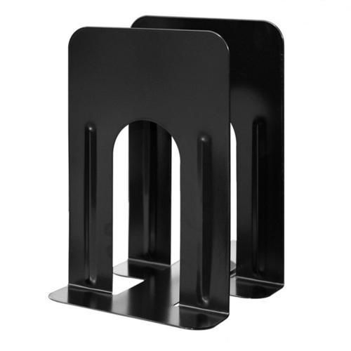 1 Pair  Metal Book Stand Durable Heavy Duty Metal Book End Shelf Bookend Holder For Office School Supplies