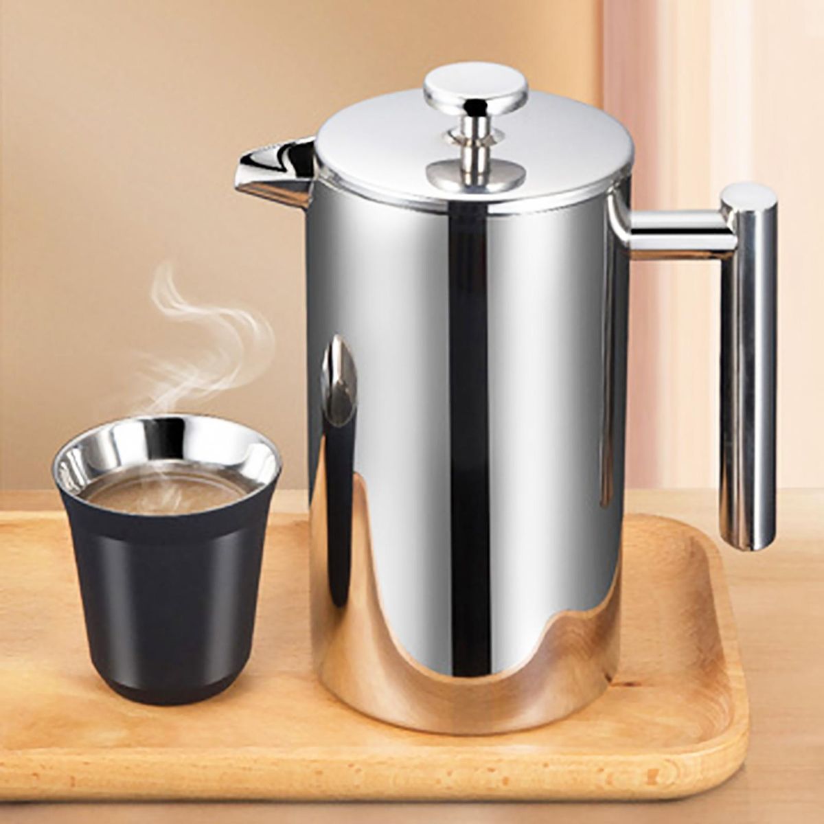 Double Wall Stainless Steel Coffee Press Stainless Steel for Home