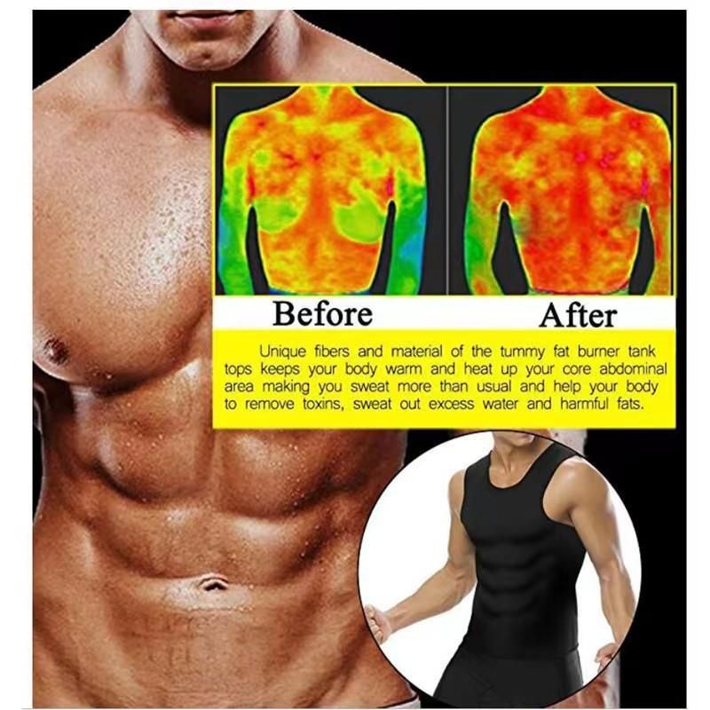 1PC Men's Sportswear  Fat Burning Vest Running Sweat Vest