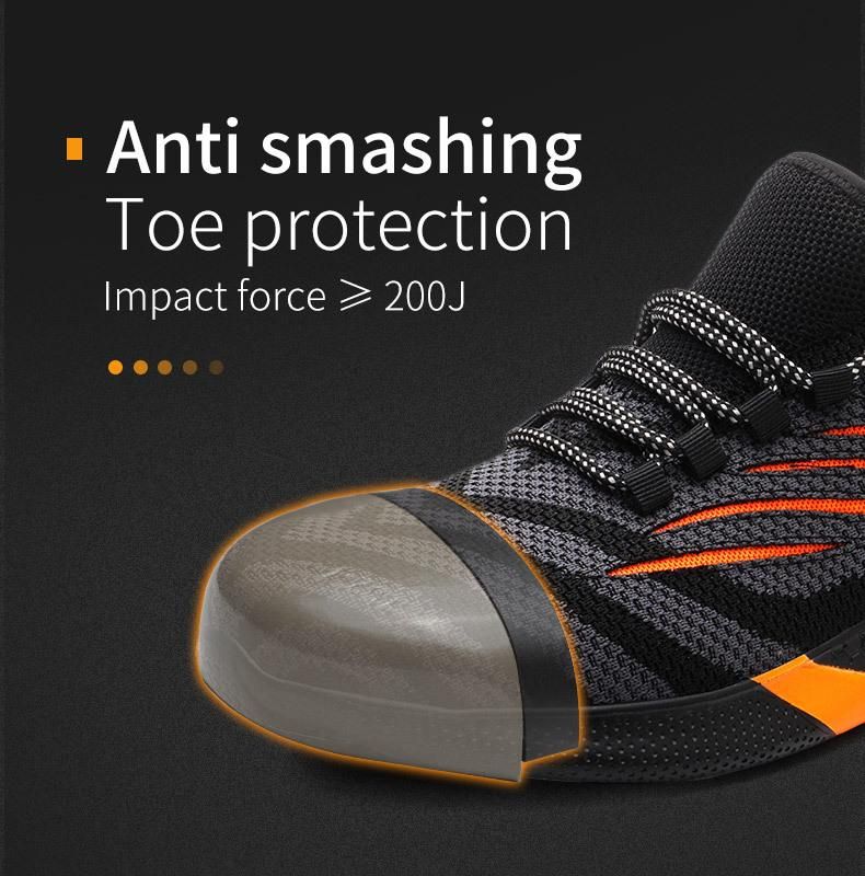Work Safety Shoes For Men Breathable Air Mesh Work Boots