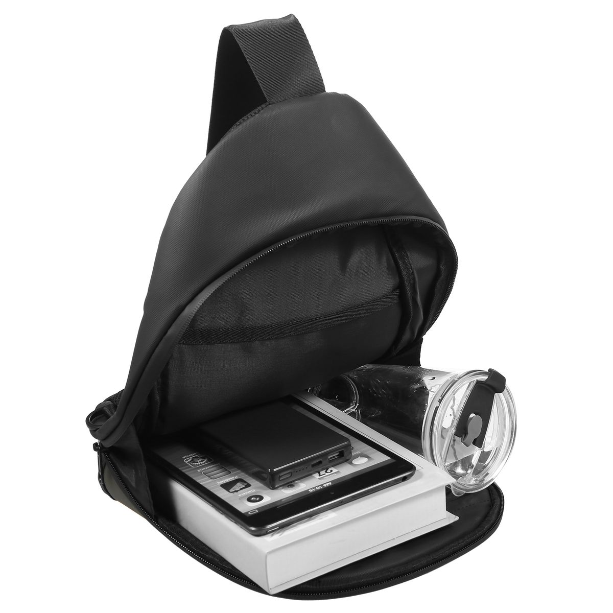 LED Color Screen Sling Bag Customizable Backpack Travel Bag