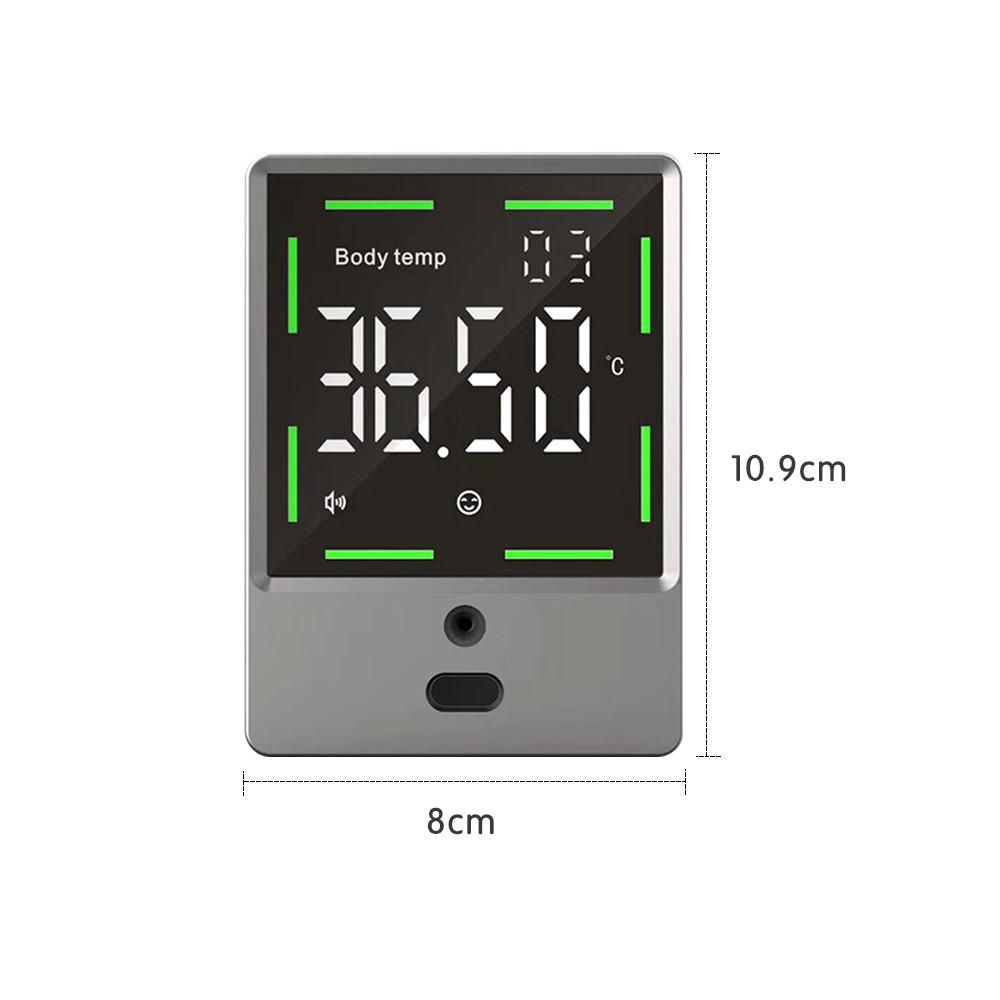 Wall-mounted Infrared Thermometer Body Temperature Measurement Ferromagnetic Room Thermometer Accurate Indoor Temperature 32 Groups Memory Value High Temperature Alarm Non-contact Measurement