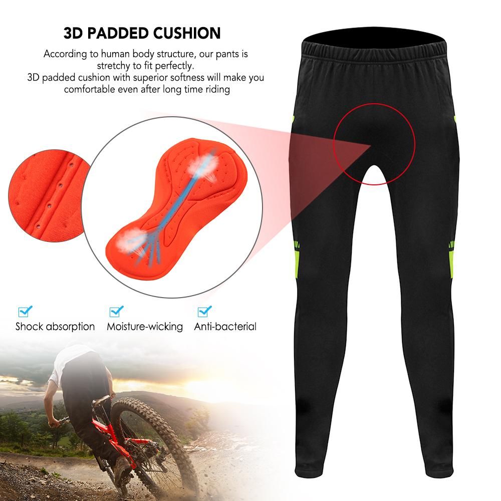 Lixada Men's Winter Long Sleeve Cycling Jersey Set Thermal Fleece Cycling Clothing Windproof Cycling Jacket Coat 3D Padded Pants Trousers