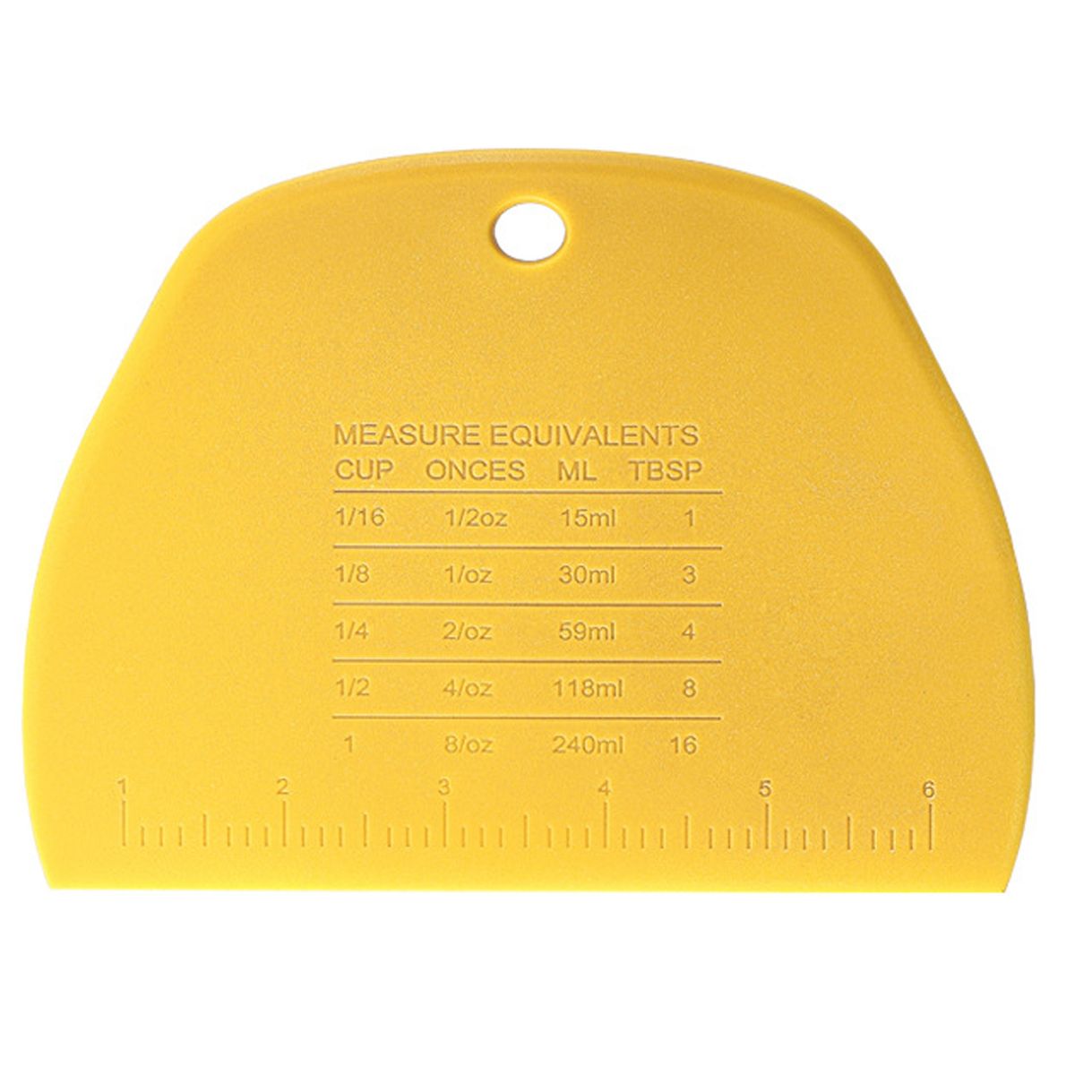 Dough Scraper Convenient Cooking Dough Pastry Scraper Yellow
