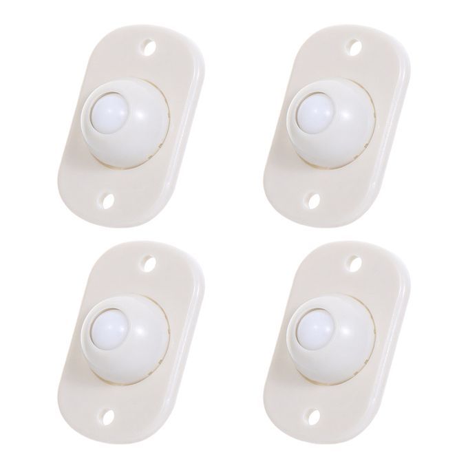 4pcs Storage Box Adhesive Pulley Casters Trash Can Paste Plastic Ball