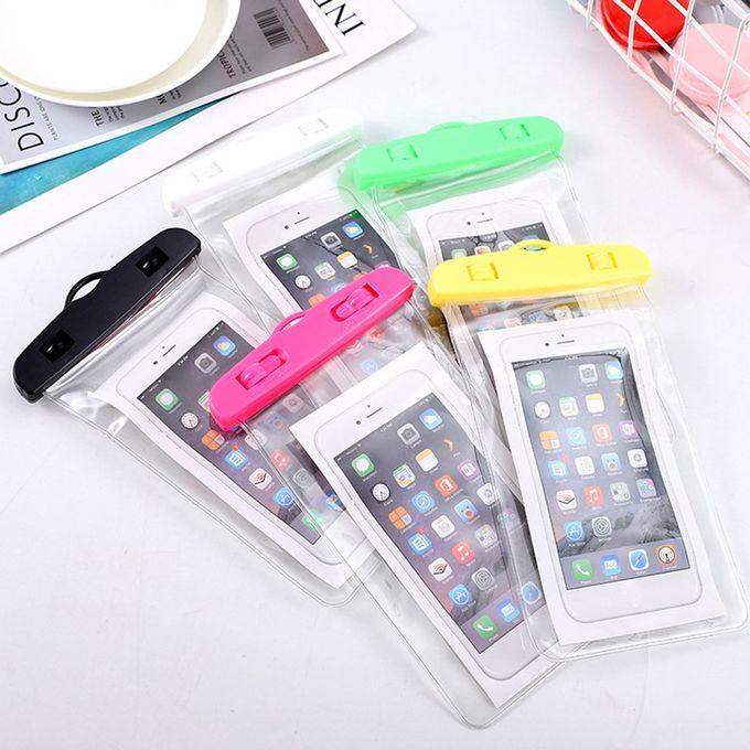 Luminous Waterproof Bag Swimming Bea H Dry Bag  Ase  Over Holder For Phone-pink