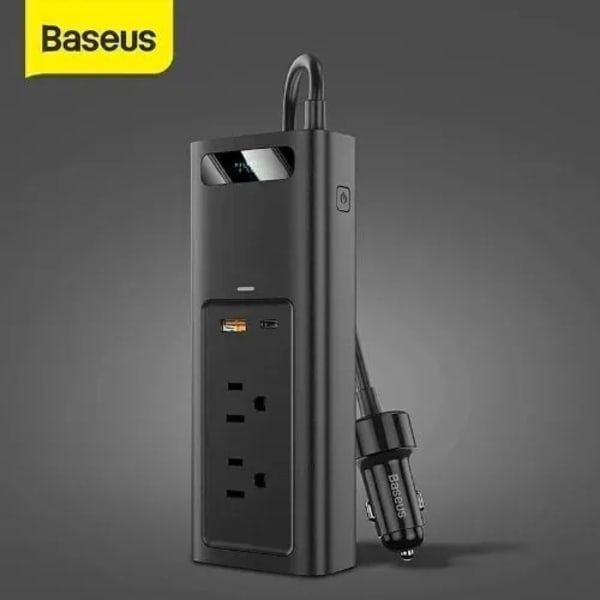 Baseus 150w Dc 12v To Ac 220v Fast Charging Car Inverter Charger