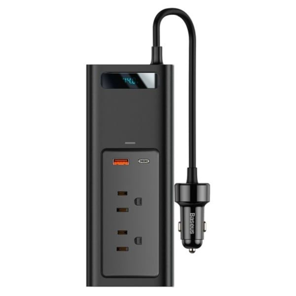Baseus 150w Dc 12v To Ac 220v Fast Charging Car Inverter Charger
