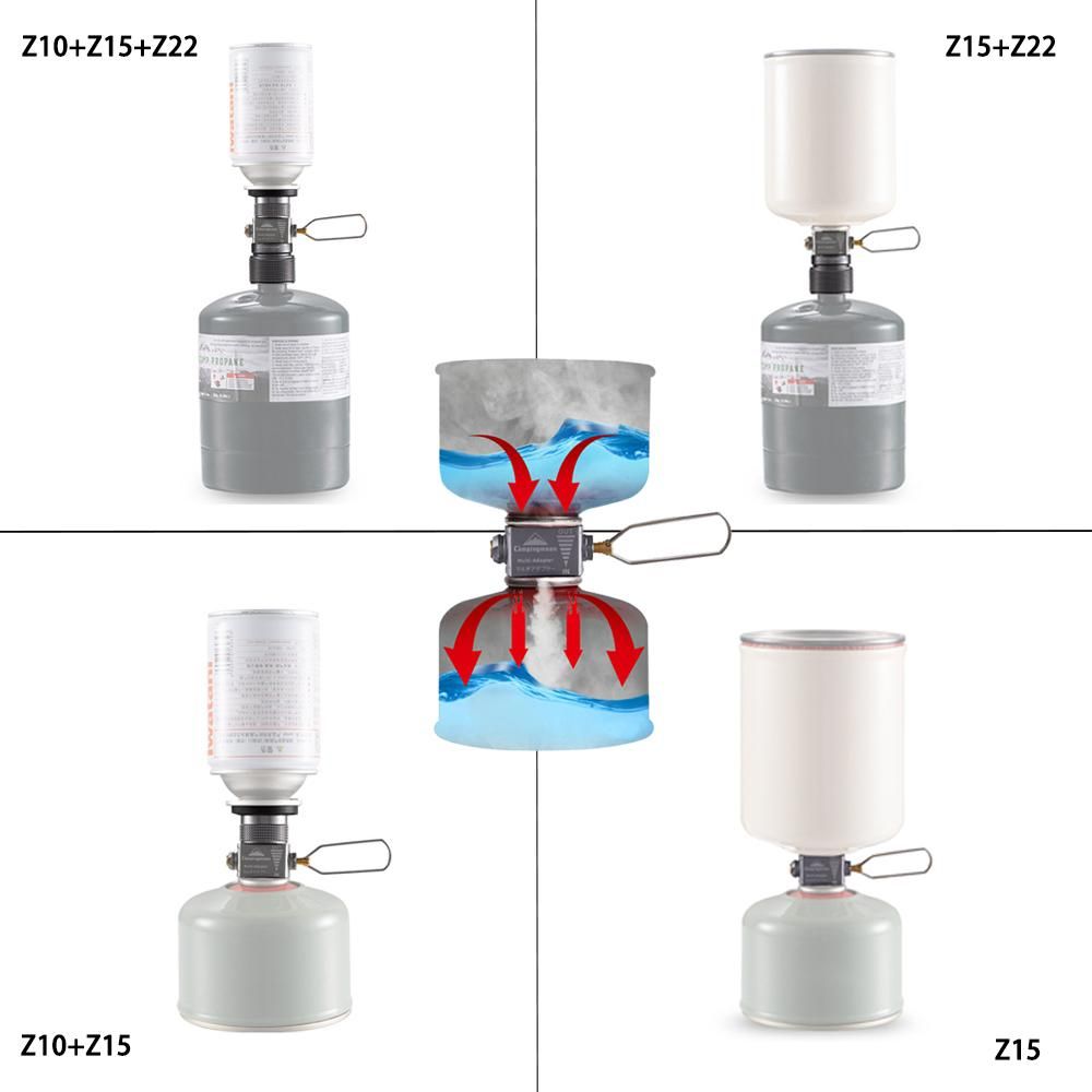 Gas Saver Plus with Gas Adapters for Camping Backpacking Hiking Fishing