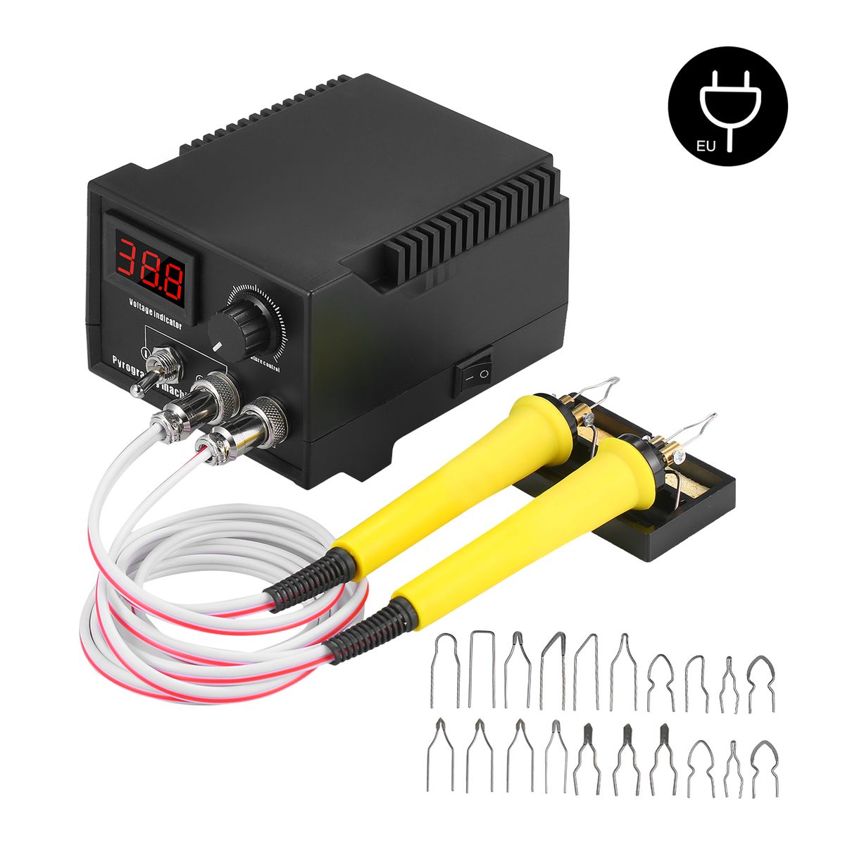 60W 220V 29PCS Woodburner Wood Burning Tool Kit Adjustable