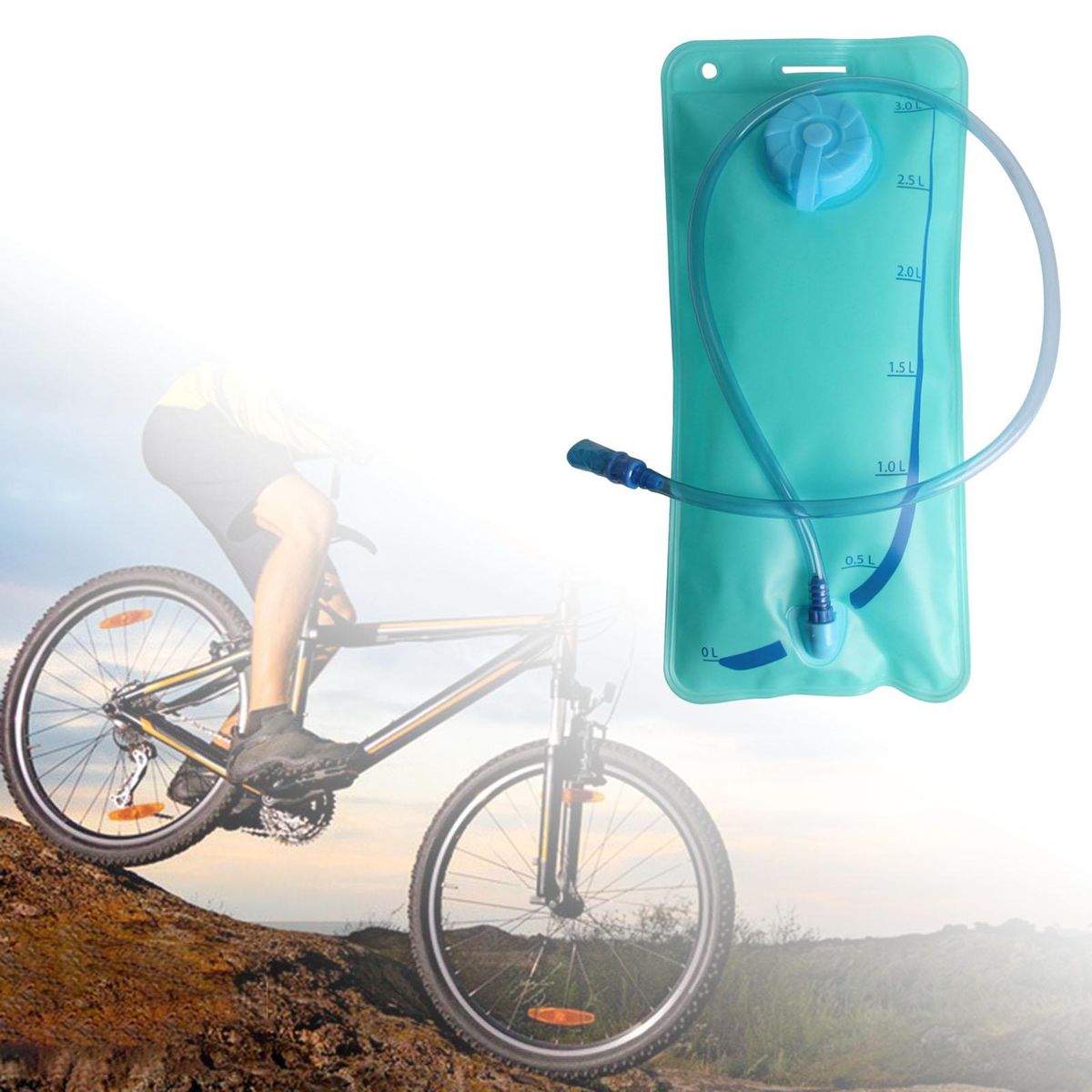 Water Bladder 2L  Lightweight Foldable Water Hydration Backpack Bag 3L