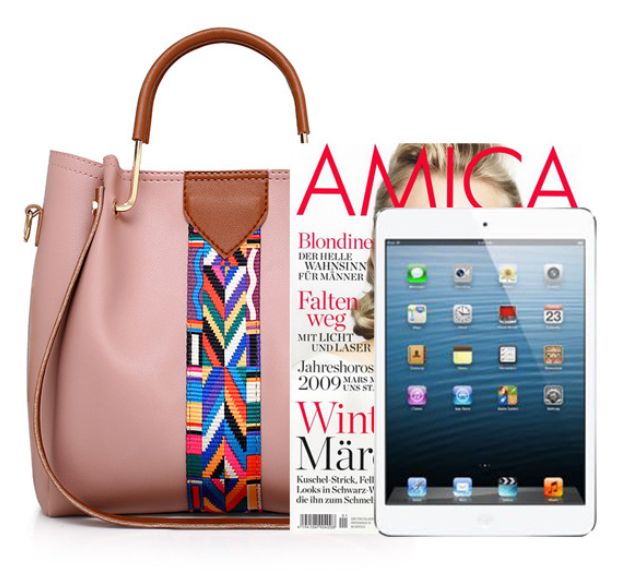 4 In 1 Women Crossbody Handbag -Pink