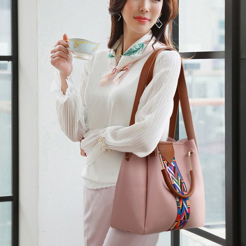 4 In 1 Women Crossbody Handbag -Pink