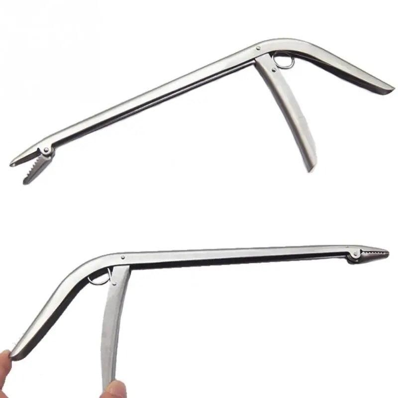 Stainless Steel Unhooking Device Fish Clamp Clip Catch Remover Fishing Plier Hook Tool Tackle