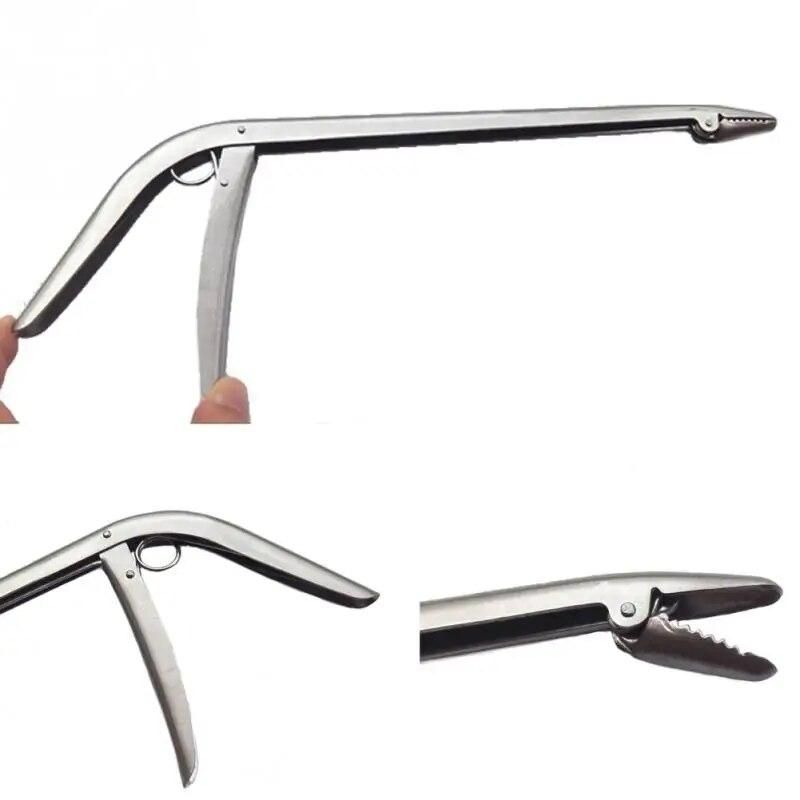 Stainless Steel Unhooking Device Fish Clamp Clip Catch Remover Fishing Plier Hook Tool Tackle