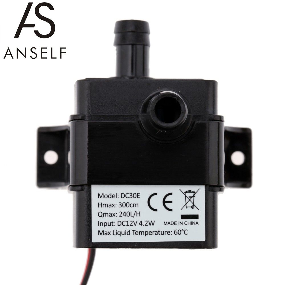 Anself Ultra-quiet Mini DC12V 4.2W Micro Brushless Water Oil