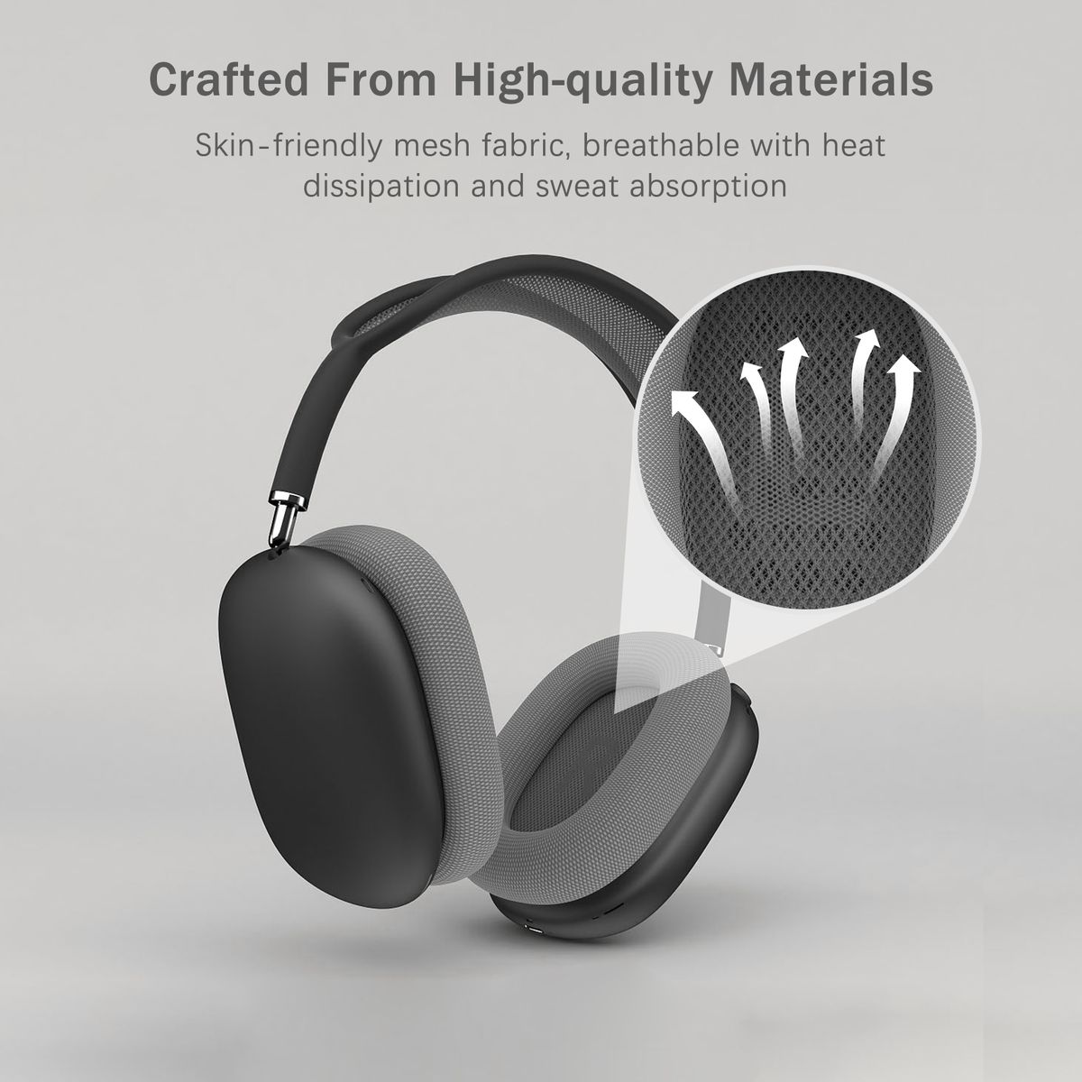 Mesh Fabric Earpads Replacement Headphones Cushion Easy To