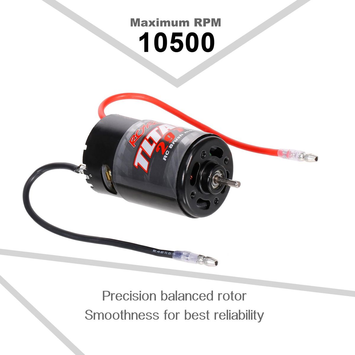550 21T Brushed Motor with 60A/360A ESC Brushed Electric Speed Controller 6V/2A for RC Racing Car Off-road Car Compatible with Trx-4 Trx-6 Axial