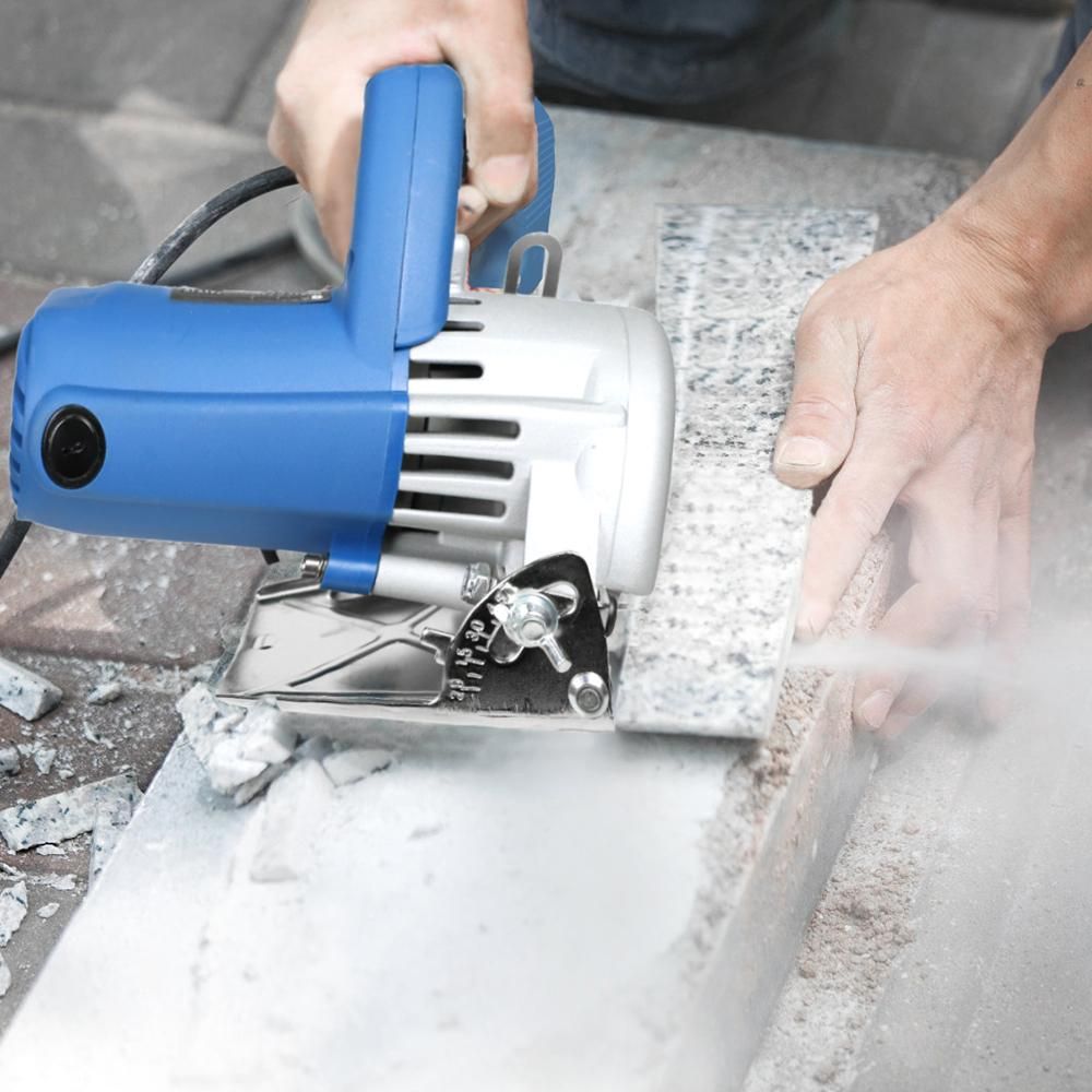 1300W Marble Cutter Ceramic Tile Cutting Machine Tile Saw Power Tile & Masonry Saw 0-45 Degree Bevel Cutting & 0-32 Depth Adjusting for Cutting Ceramic Tile Wood