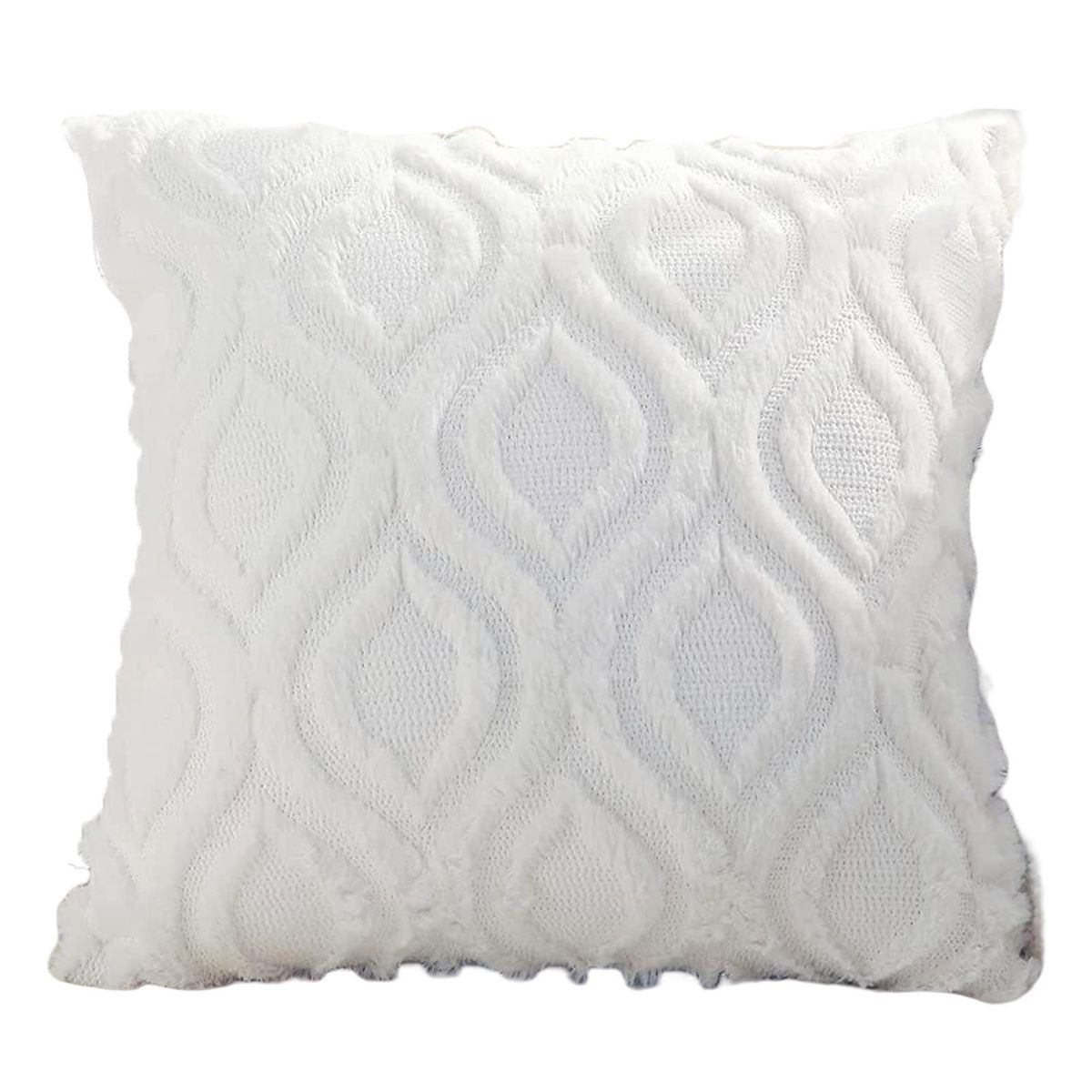 Pillow Cover Solid Color Throw Pillow Cover White