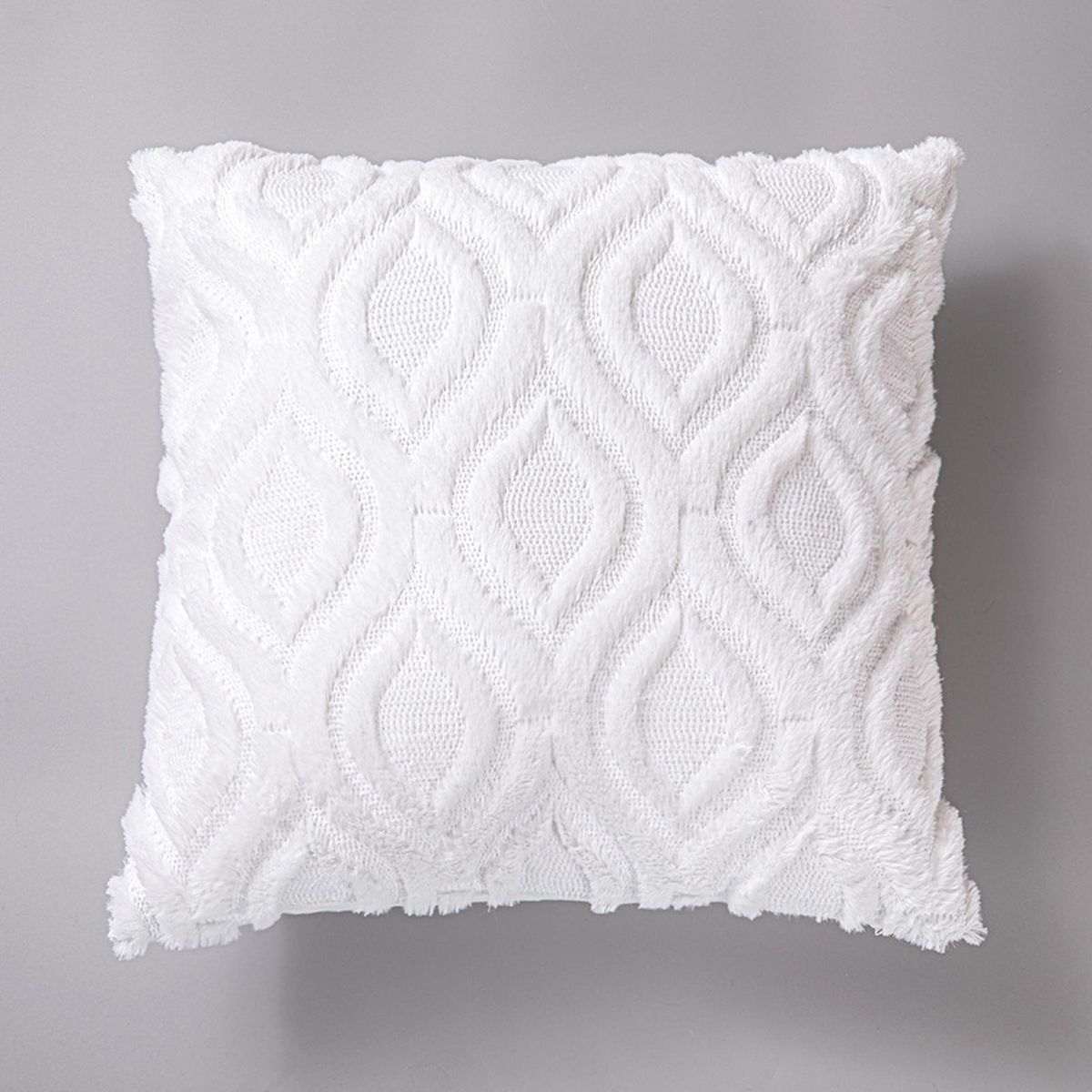 Pillow Cover Solid Color Throw Pillow Cover White