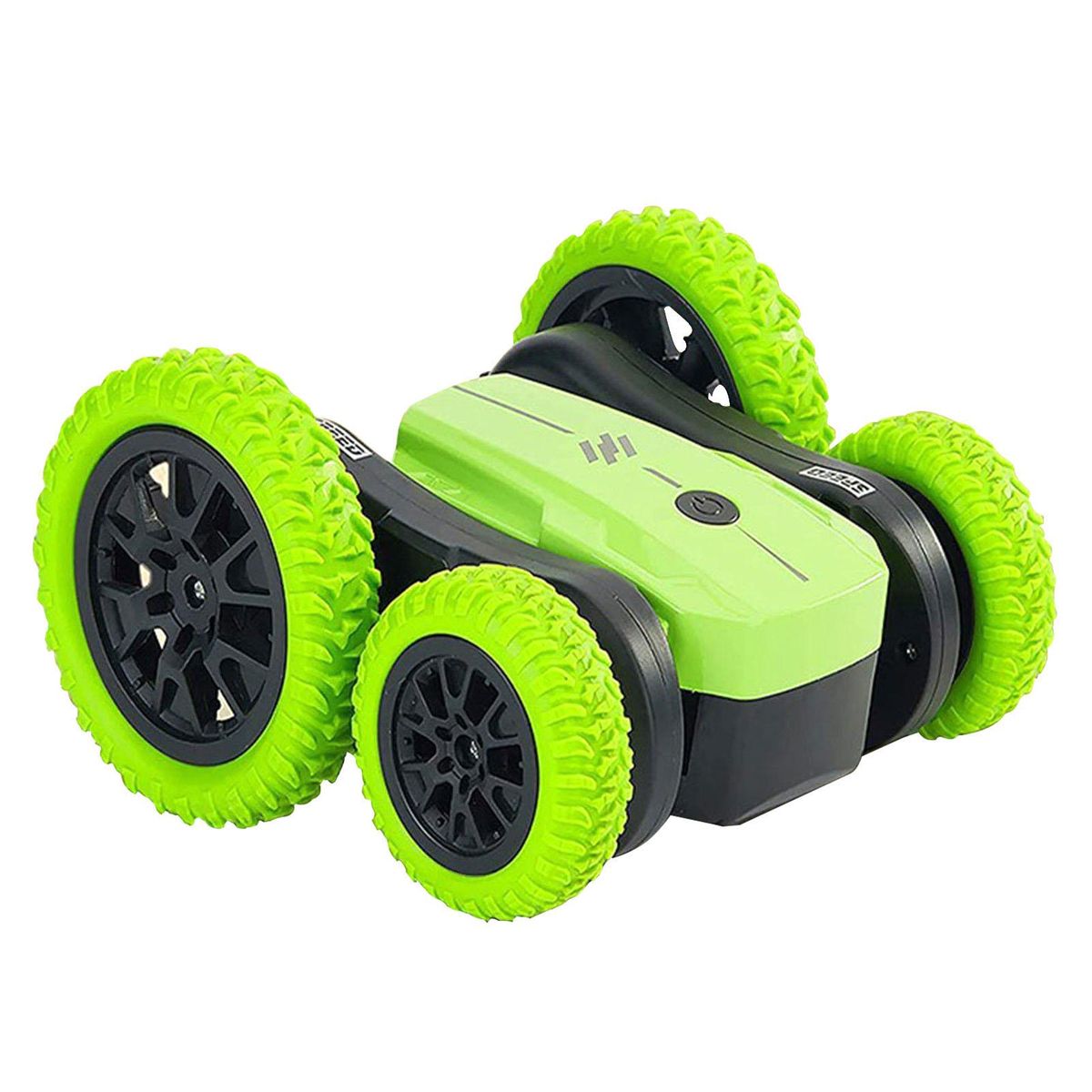 Light Music Double-Sided Stunt Automobile Roll Deformation Blossom Swing Arm Rotating Plaything Automobile Electric Remote Control