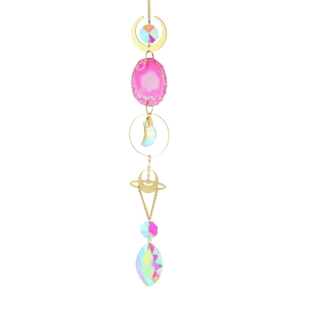 Prism Suncatcher Hanging Light Catcher Rainbow Maker Window Patio Ornament Red