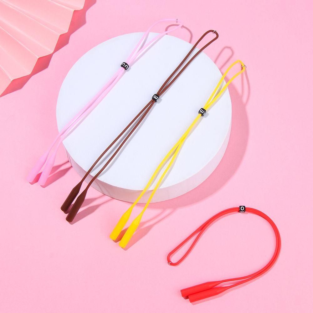 1pcs Durable Silicone Anti-Slip Glasses Strap Sports Eyeglasses Sunglasses Rope Neck Cord Eyewear Lanyard Glasses Chain